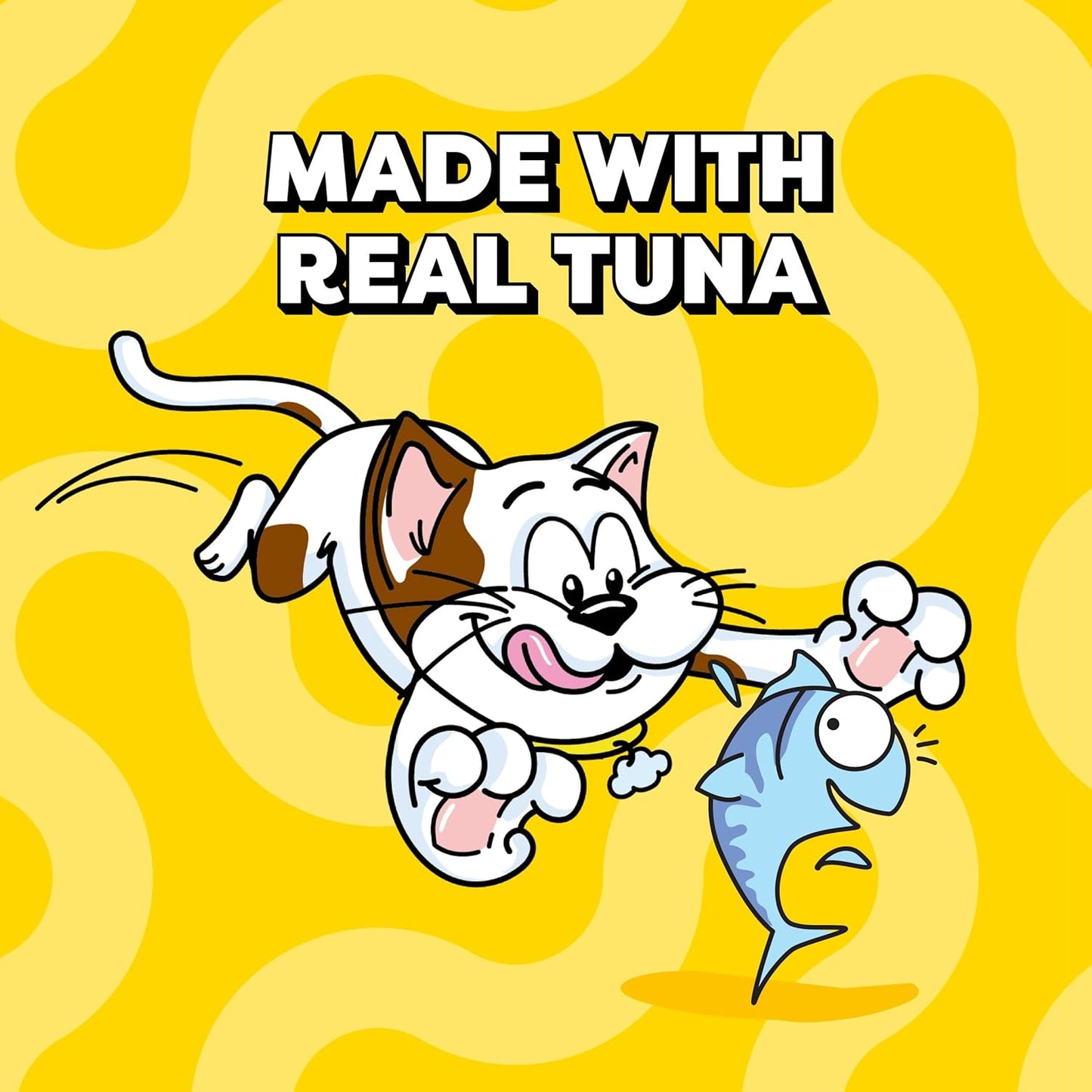 Creamy Puree with Tuna Lickable, Squeezable Cat Treats, 0.42 Oz Pouches, 4 Count (Pack of 11) - Total 44 Count