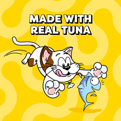 Creamy Puree with Tuna Lickable, Squeezable Cat Treats, 0.42 Oz Pouches, 4 Count (Pack of 11) - Total 44 Count