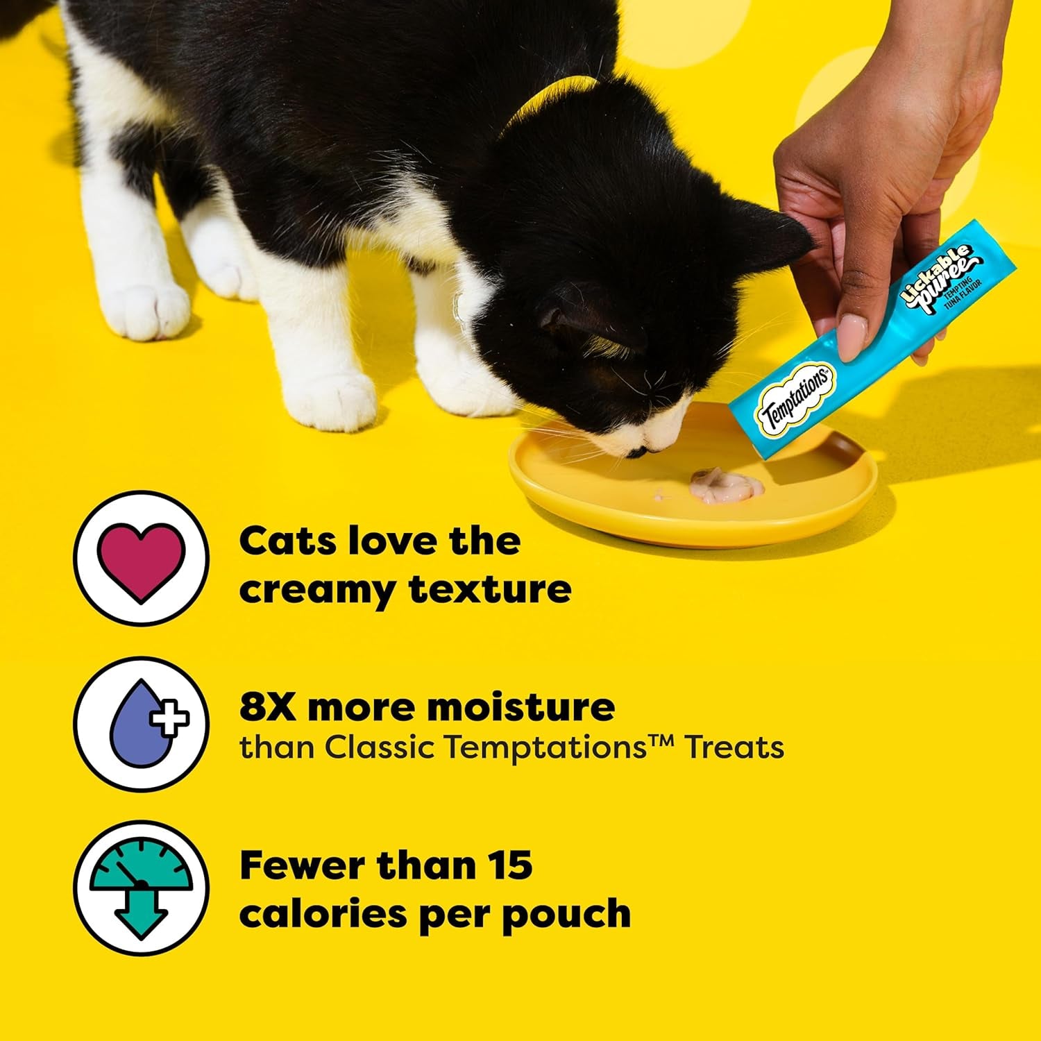 Creamy Puree with Tuna Lickable, Squeezable Cat Treats, 0.42 Oz Pouches, 4 Count (Pack of 11) - Total 44 Count